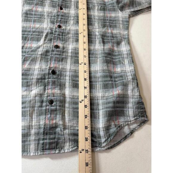 Outerknown Organic Cotton & Linen Plaid Light Flannel L/S Shirt Small - Picture 6 of 6